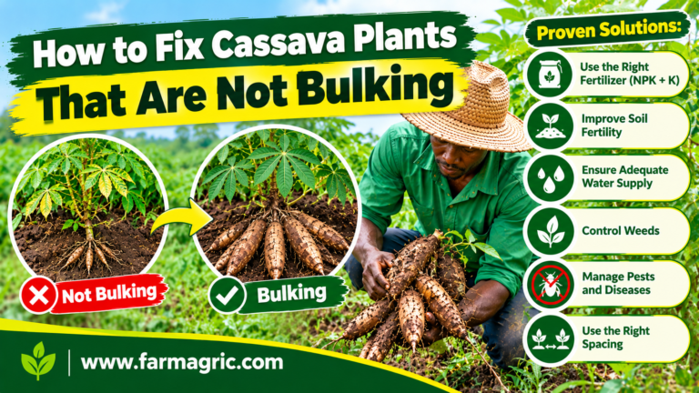 How to Fix Cassava Plants That Are Not Bulking
