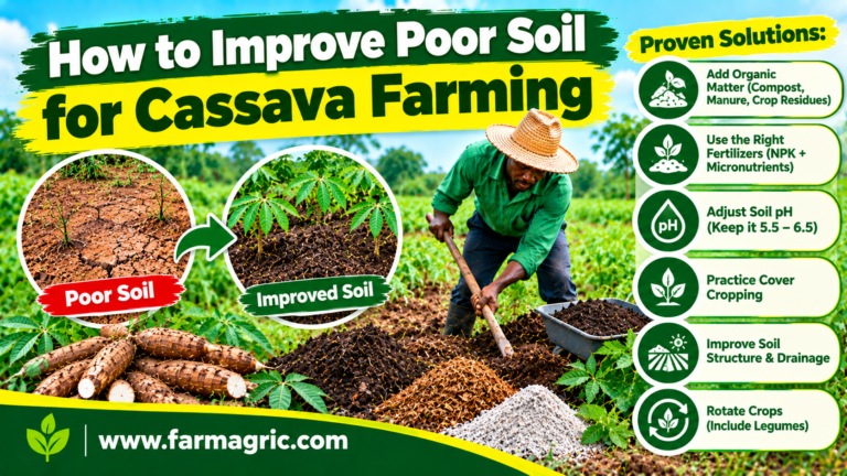 How to Improve Poor Soil for Cassava Farming
