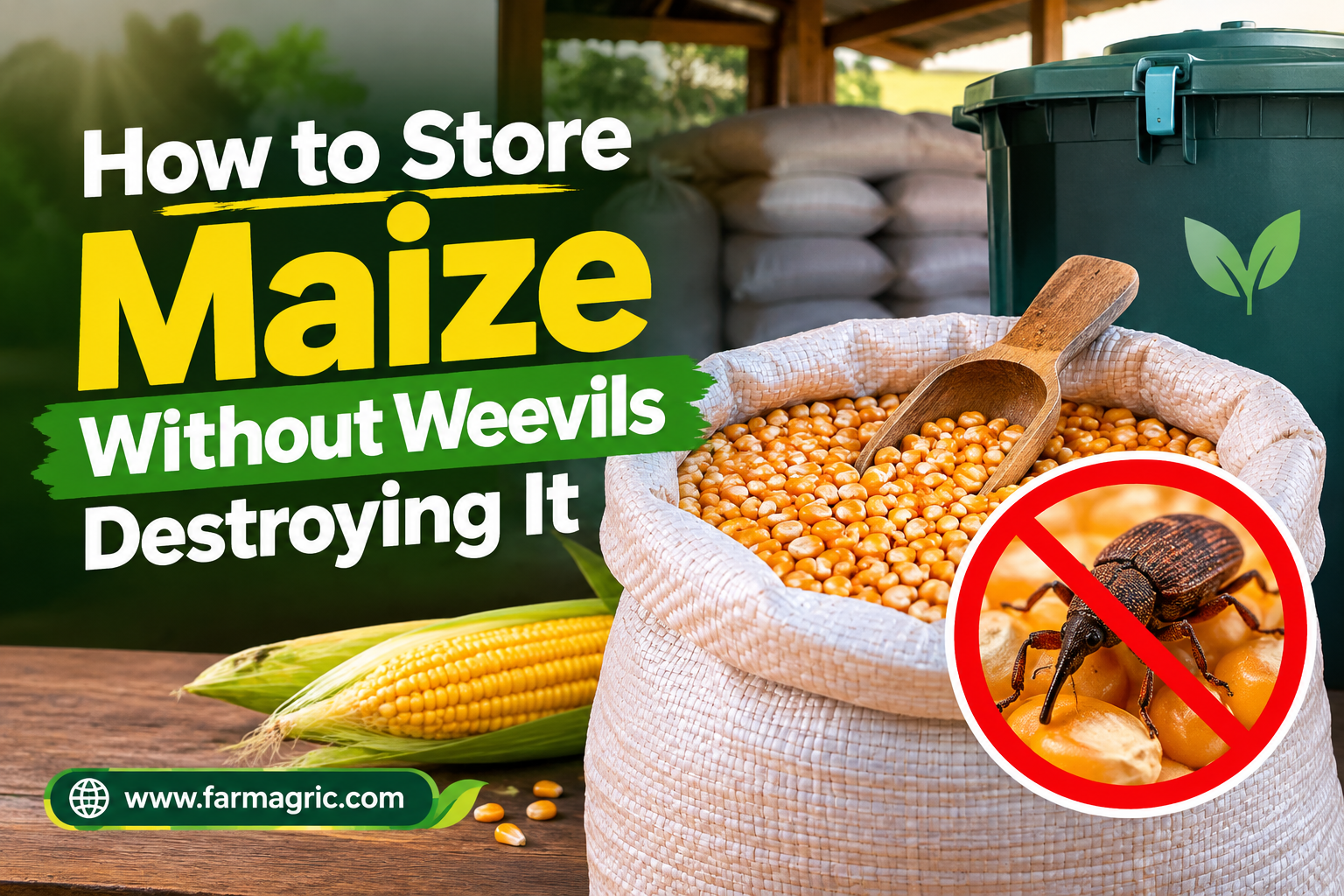How to Store Maize Without Weevils Destroying It