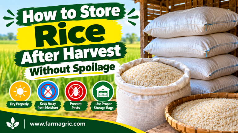 how to store rice after harvest without spoilage