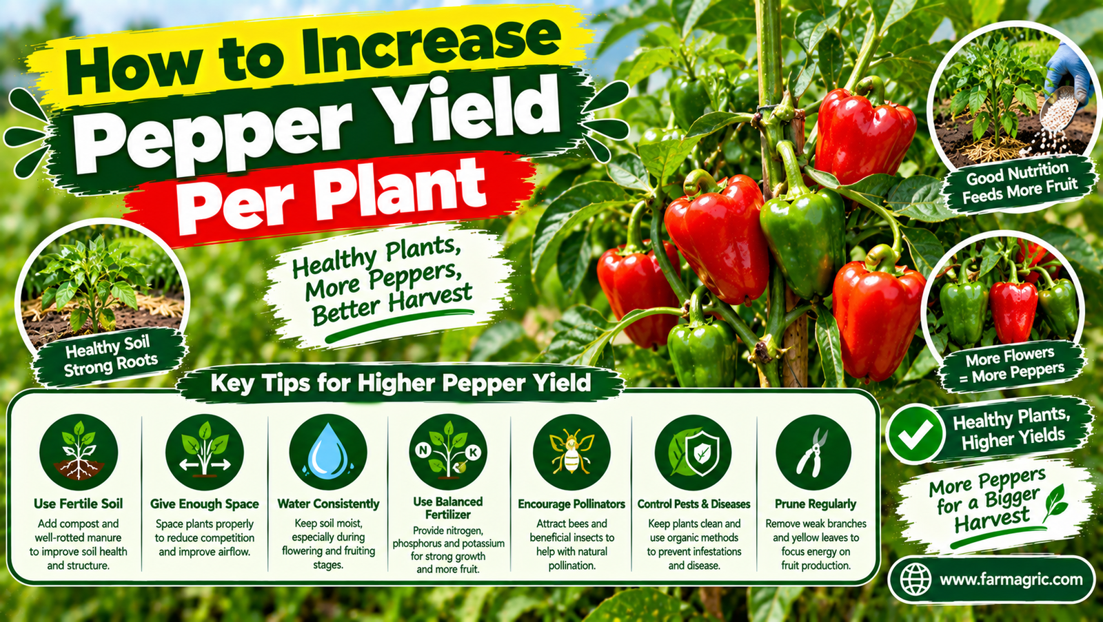 How to Increase Pepper Yield Per Plant