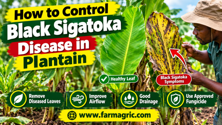 How to Control Black Sigatoka Disease in Plantain
