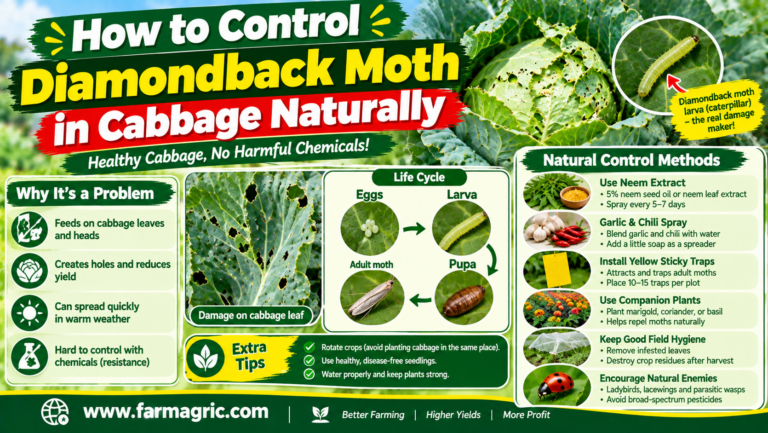 How to Control Diamondback Moth in Cabbage Naturally