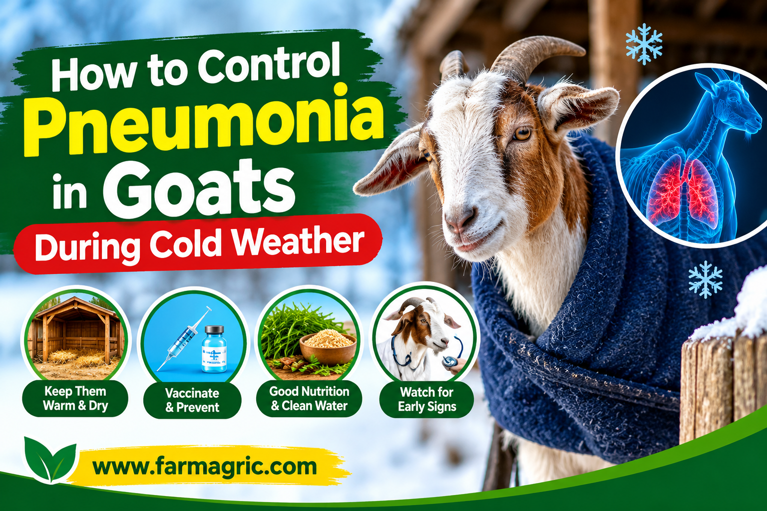 How to Control Pneumonia in Goats During Cold Weather