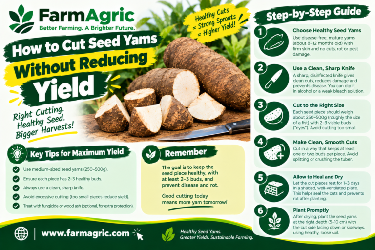 How to Cut Seed Yams Without Reducing Yield