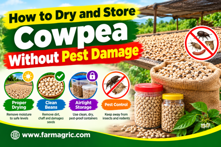 How to Dry and Store Cowpea Without Pest Damage