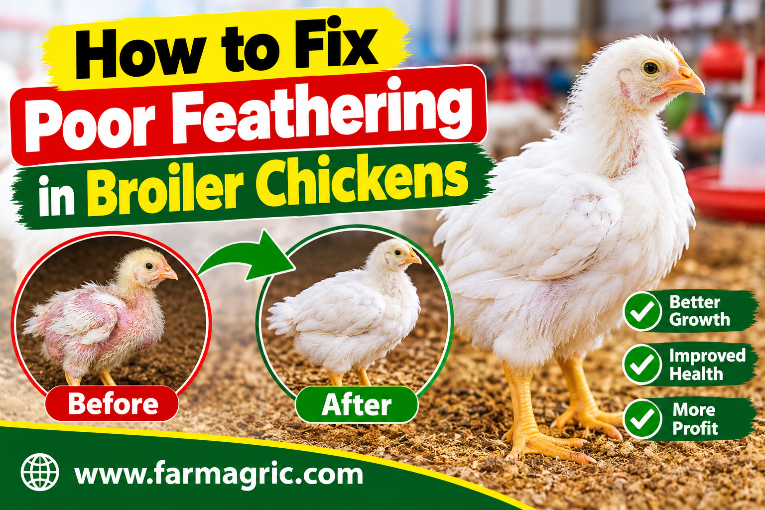 How to Fix Poor Feathering in Broiler Chickens
