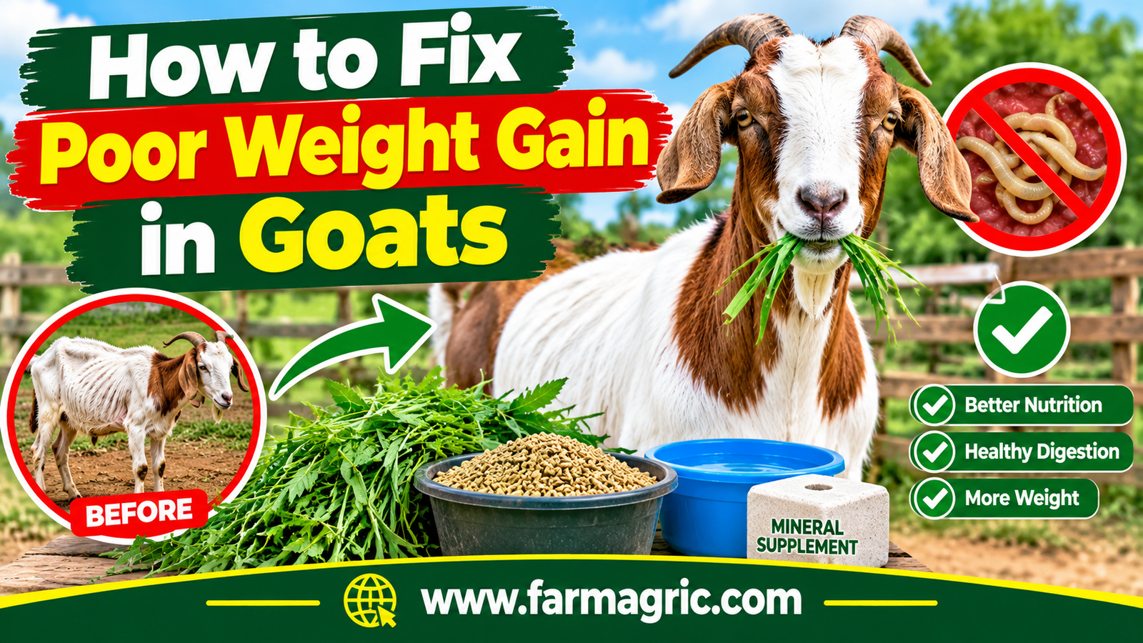 How to Fix Poor Weight Gain in Goats