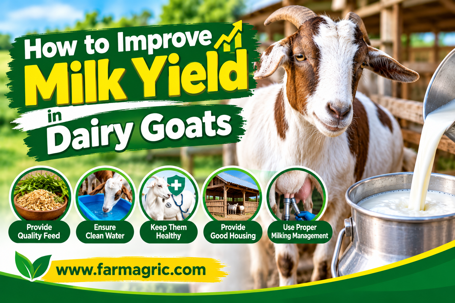 How to Improve Milk Yield in Dairy Goats
