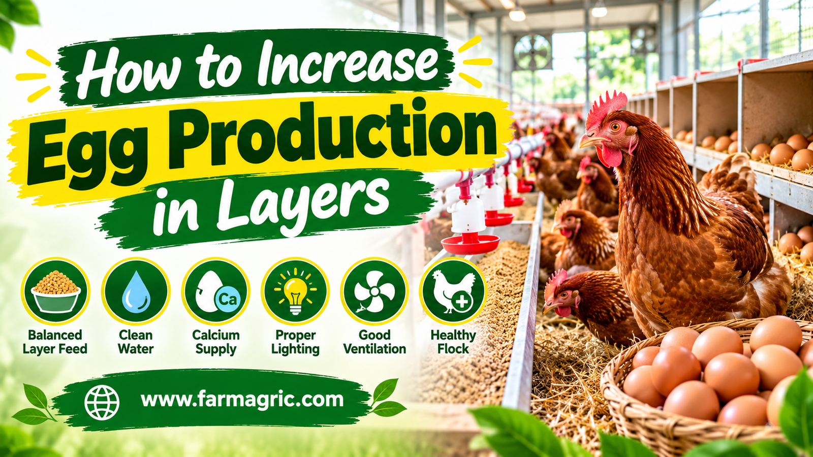How to Increase Egg Production in Layers