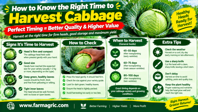 How to Know the Right Time to Harvest Cabbage