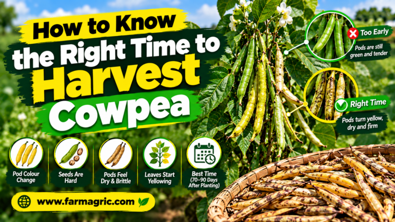 How to Know the Right Time to Harvest Cowpea