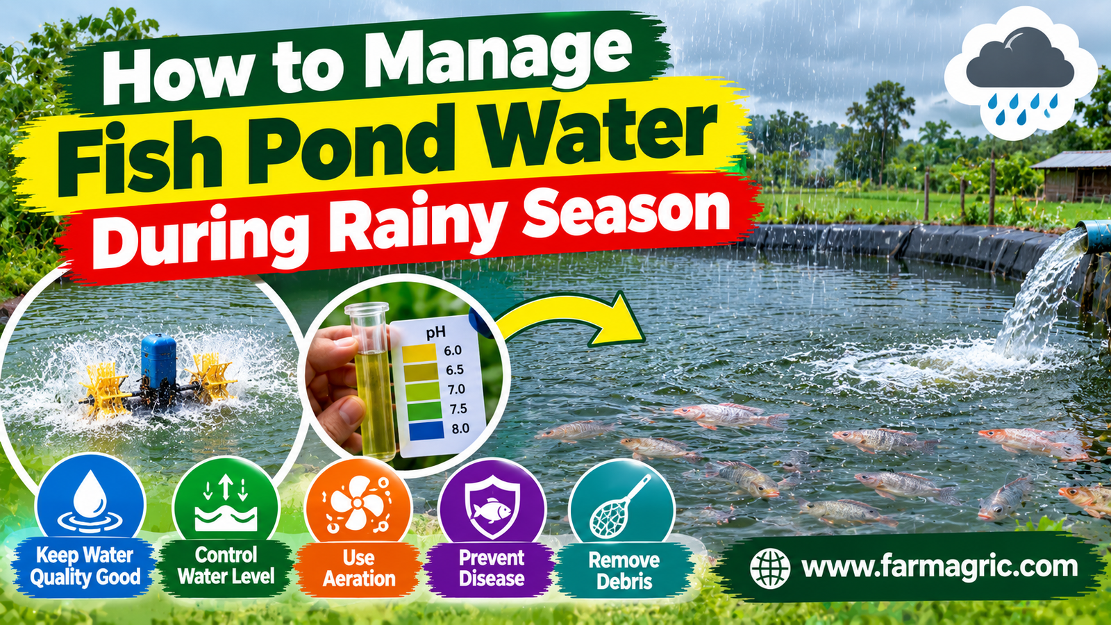 How to Manage Fish Pond Water During Rainy Season
