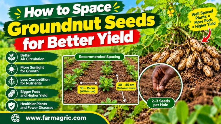 How to Space Groundnut Seeds for Better Yield