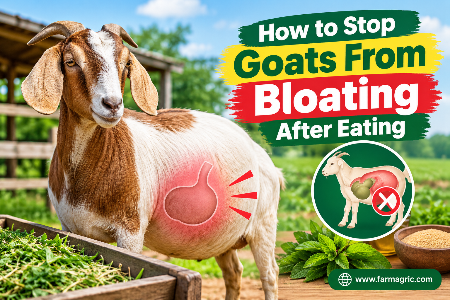 How to Stop Goats From Bloating After Eating