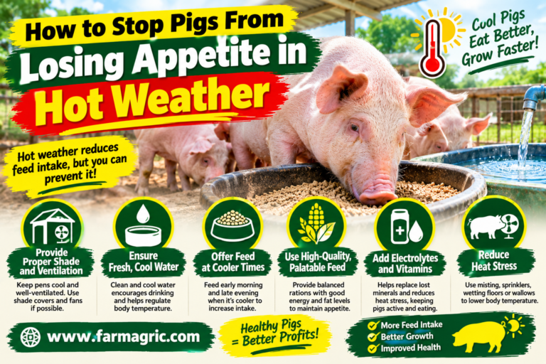 How to Stop Pigs From Losing Appetite in Hot Weather