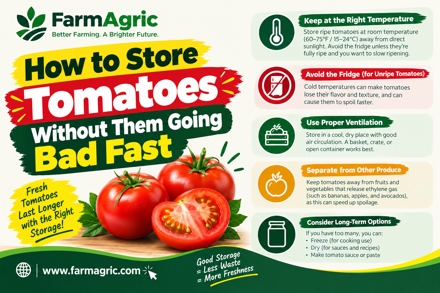 How to Store Tomatoes Without Them Going Bad Fast